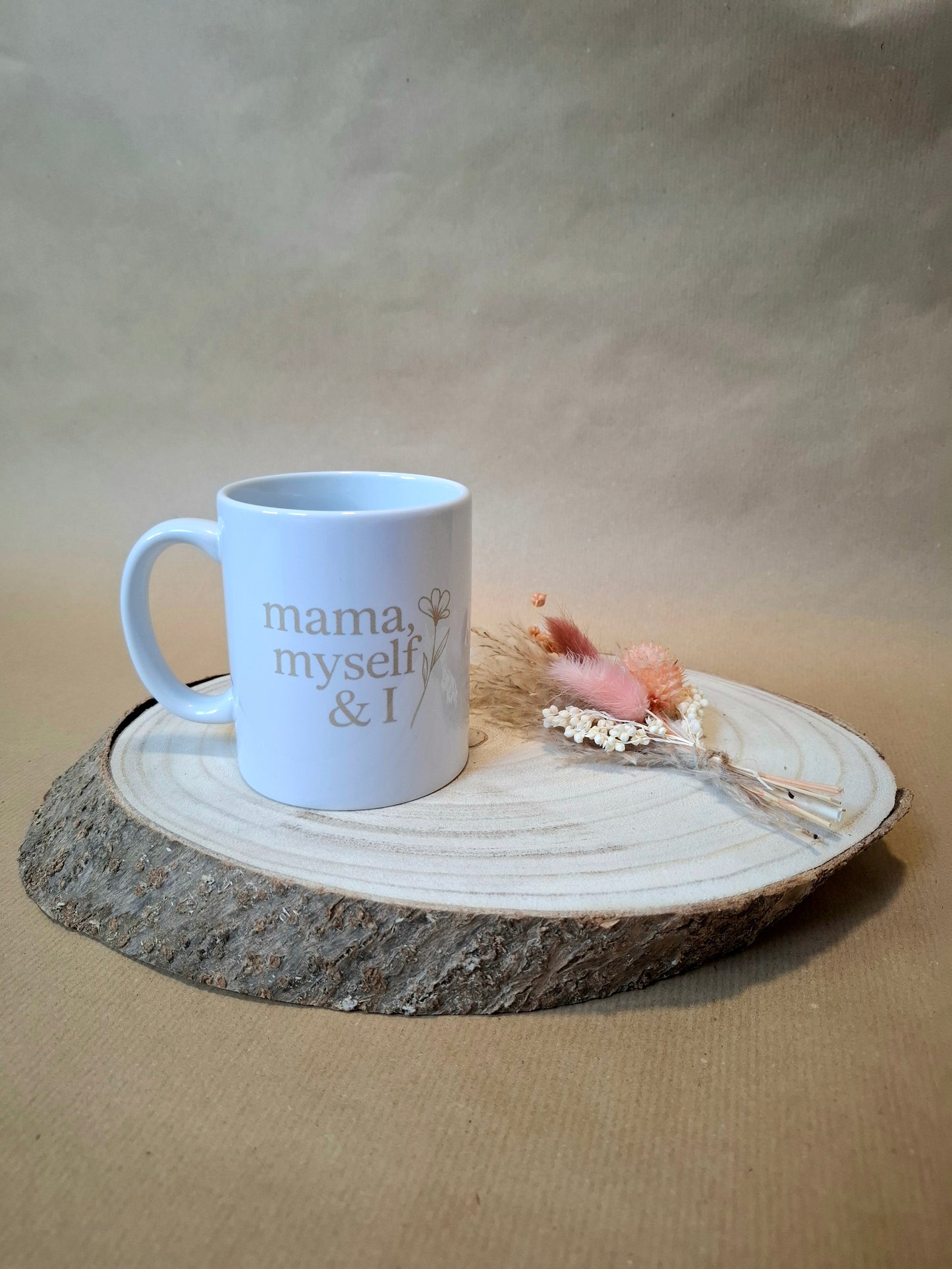 Keramiktasse, 340ml, mama, myself & I Logo