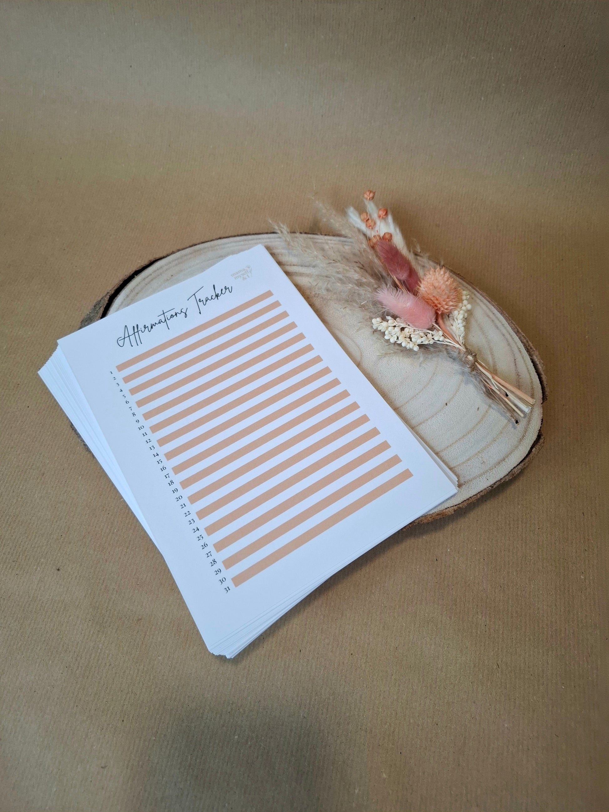 Selfcare Tracker Collection, A5, 26 verschiedene Tracker, Affirmationen