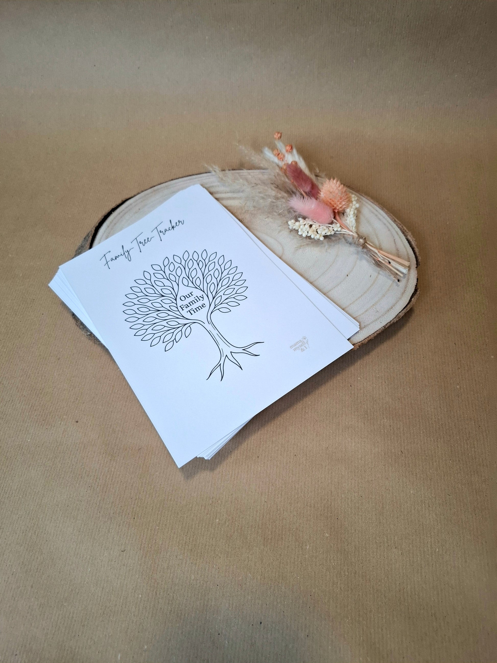 Selfcare Tracker Collection, A5, 26 verschiedene Tracker, Family Tree Tracker