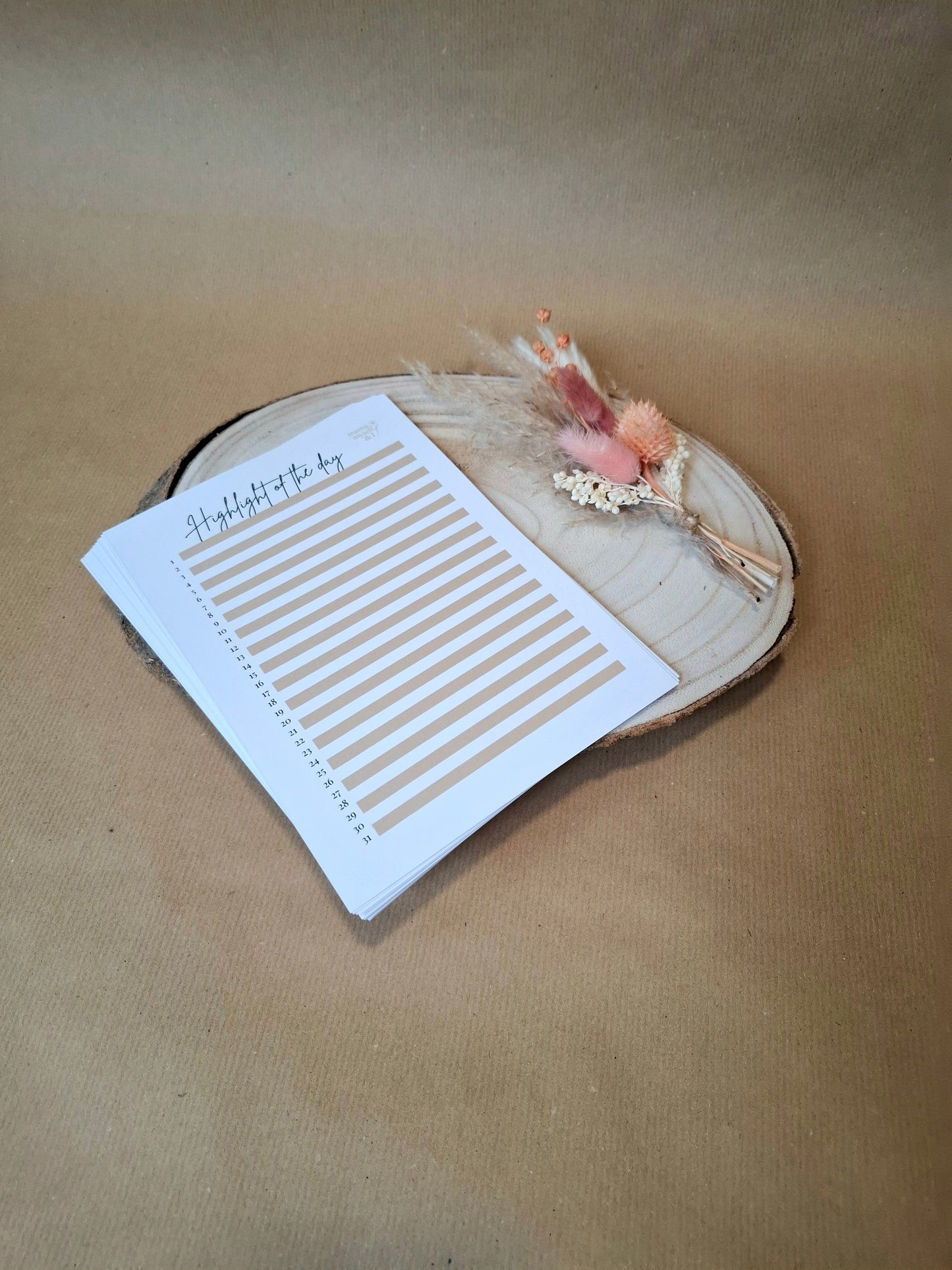 Selfcare Tracker Collection, A5, 26 verschiedene Tracker, Highlight of the day