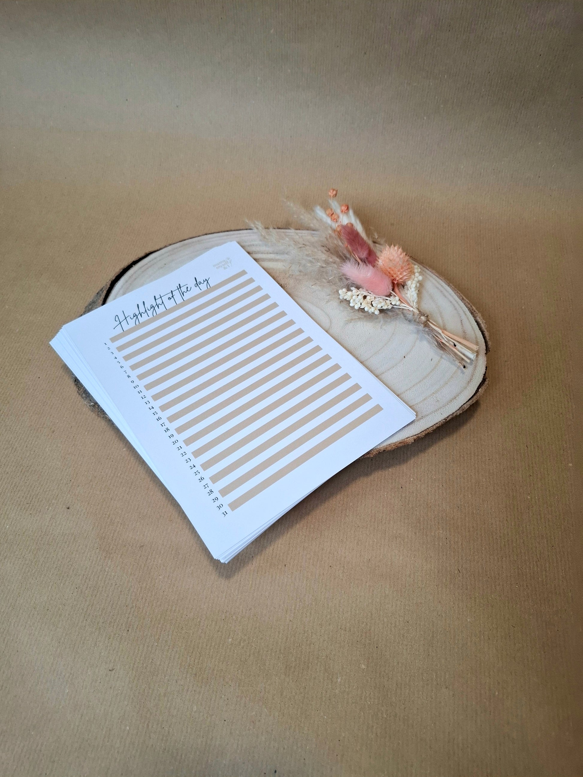 Selfcare Tracker Collection, A5, 26 verschiedene Tracker, Highlight of the day