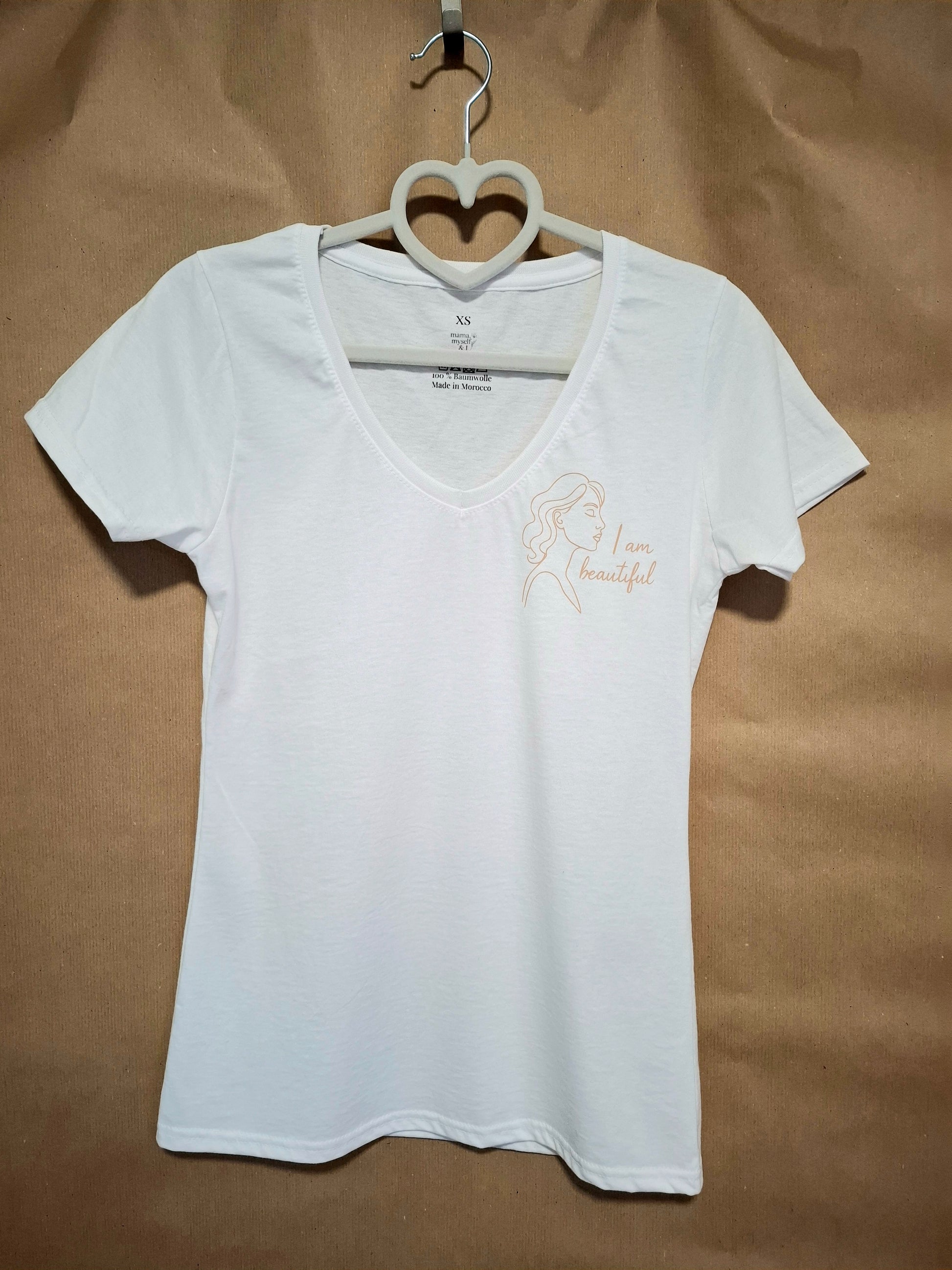 T-Shirt Silhouette, I am beautiful, mama, myself & I